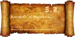 Barabás Morella névjegykártya